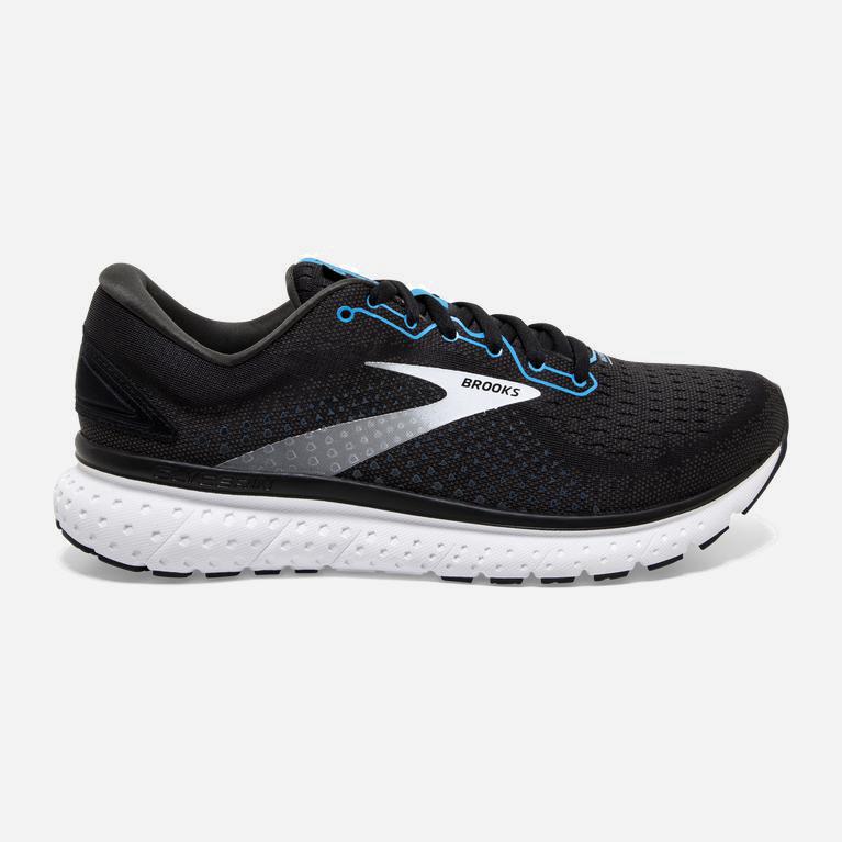 Tenis Brooks Glycerin 18 - Zapatillas Para Correr En Asfalto Hombre - Negras / Azules / Blancas (FUA